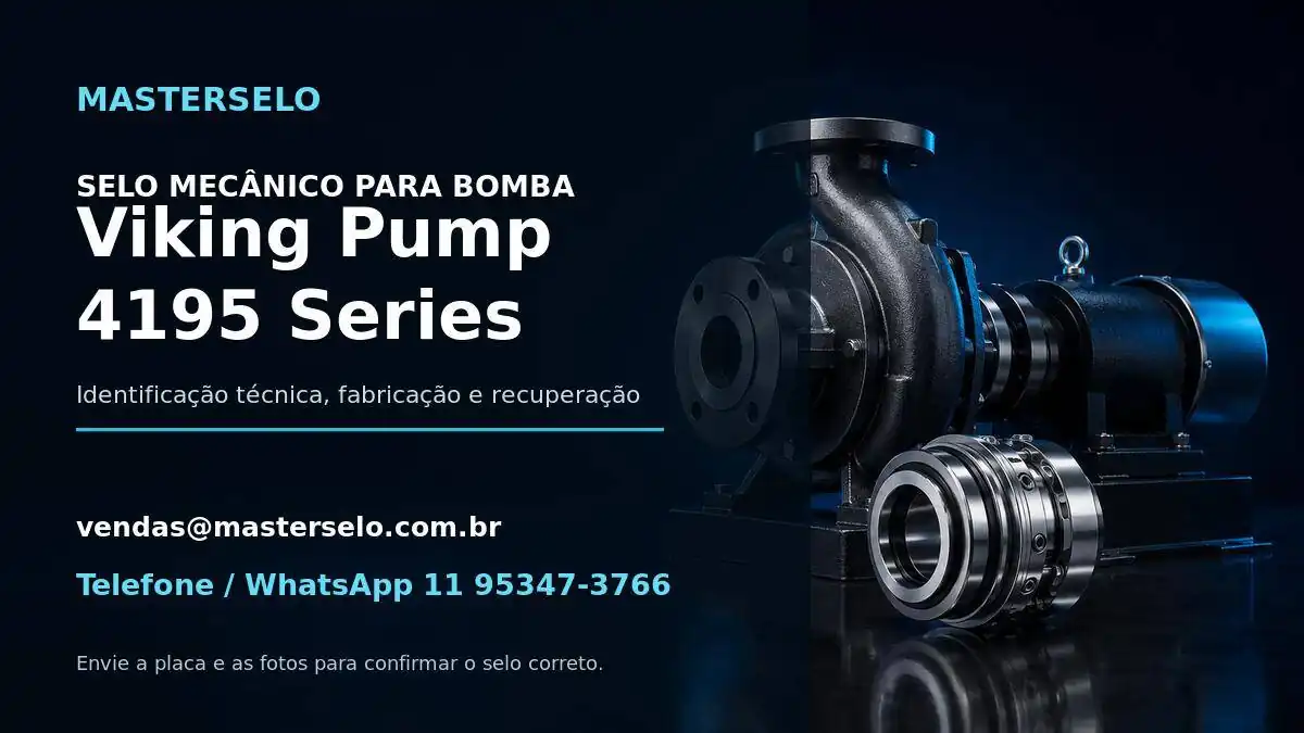 Imagem do modelo de bomba Viking Pump 4195 Series usada na identificação do selo mecânico