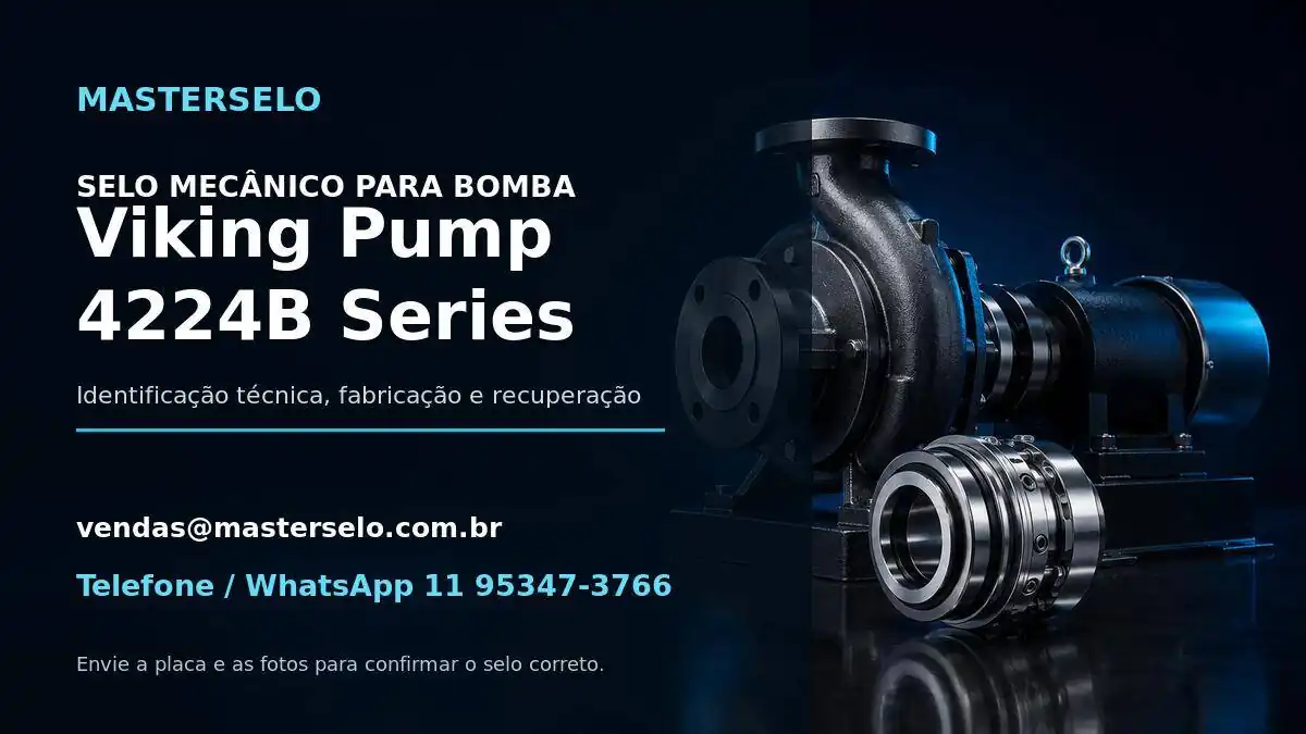 Imagem do modelo de bomba Viking Pump 4224B Series usada na identificação do selo mecânico