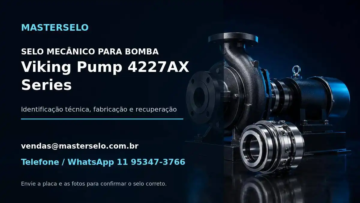 Imagem do modelo de bomba Viking Pump 4227AX Series usada na identificação do selo mecânico